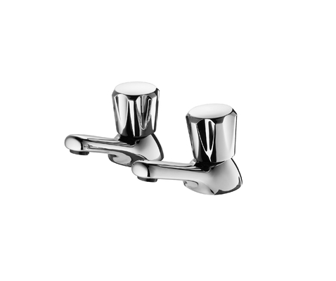 Bristan VAC 1/2 C MT Club Basin Taps с металлическими головками, покрытыми хром