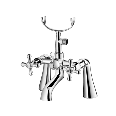 Антикоррозионная 2 раковина смесителя отверстия Faucet 2 ручки с кронштейном ливня