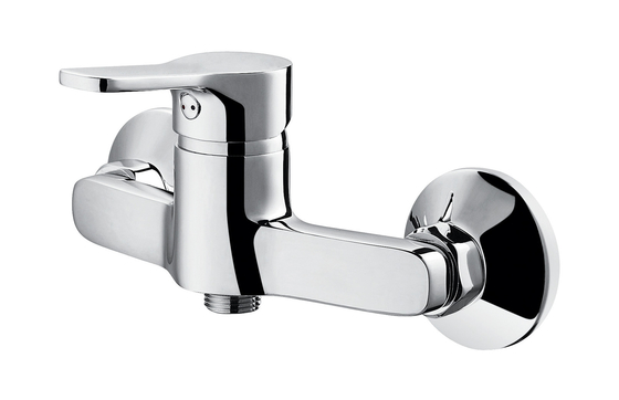 Высокое зеркало Chrome лоска одна чистка Faucet смесителя ливня рычага легкая