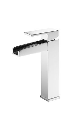 Chrome покрыл краны Bathroom водопада для поверхностного установленного таза
