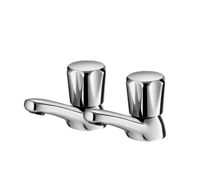 Традиционные викторианские пары кранов таза для Bathroom тонут горячее и Faucet ванны холодное 1/2» латунный, отполированный Chrome установил 2